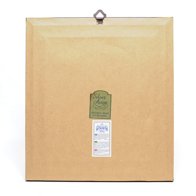 Ікона Володимирська Богородиця 25,7 х 23,3 см під склом у сріблі та позолоті (Божа Мати)