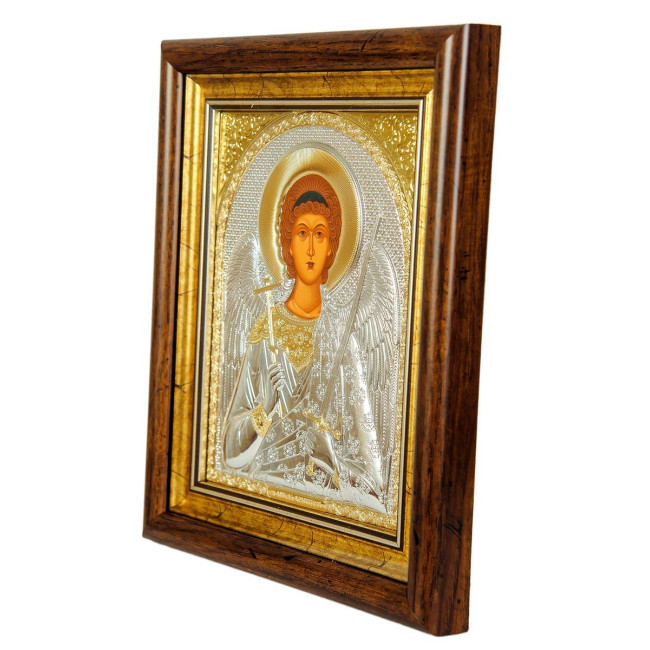 Ікона Ангела 23,3х25,7см в кіоті під склом, срібний оклад (Греція)