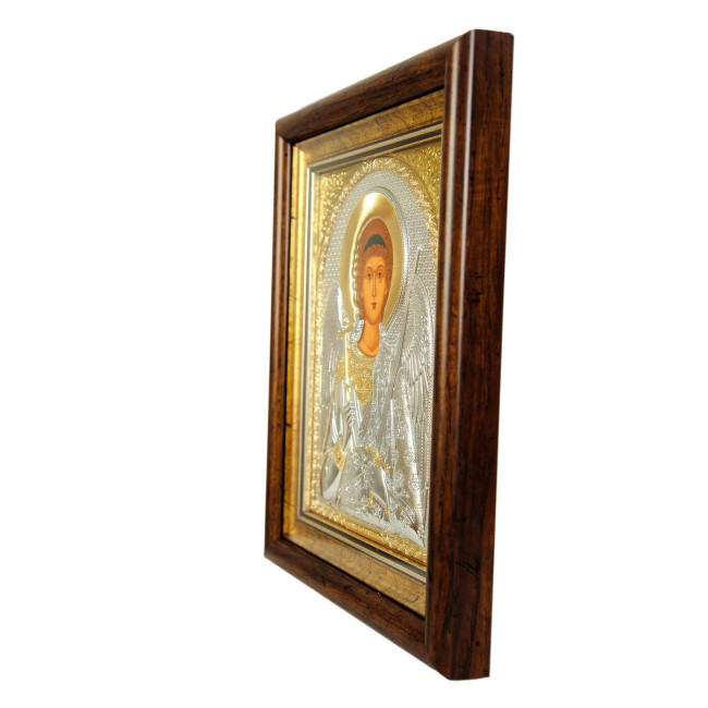 Ікона Ангела 23,3х25,7см в кіоті під склом, срібний оклад (Греція)