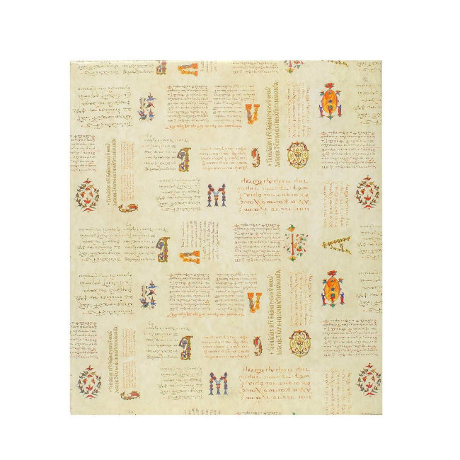 Серебряная Икона Ангел Хранитель (12х15,5см) под Стеклом обтянута в темную кожу (Греция)