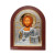 Срібна Ікона Ісуса Христа Спасителя 5,2х6,8см арочної форми на дереві з рамкою EP1-001XAG/P