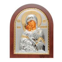 Вишгородська (Володимирська) Богородиця 14,7х18см арочної форми на дереві